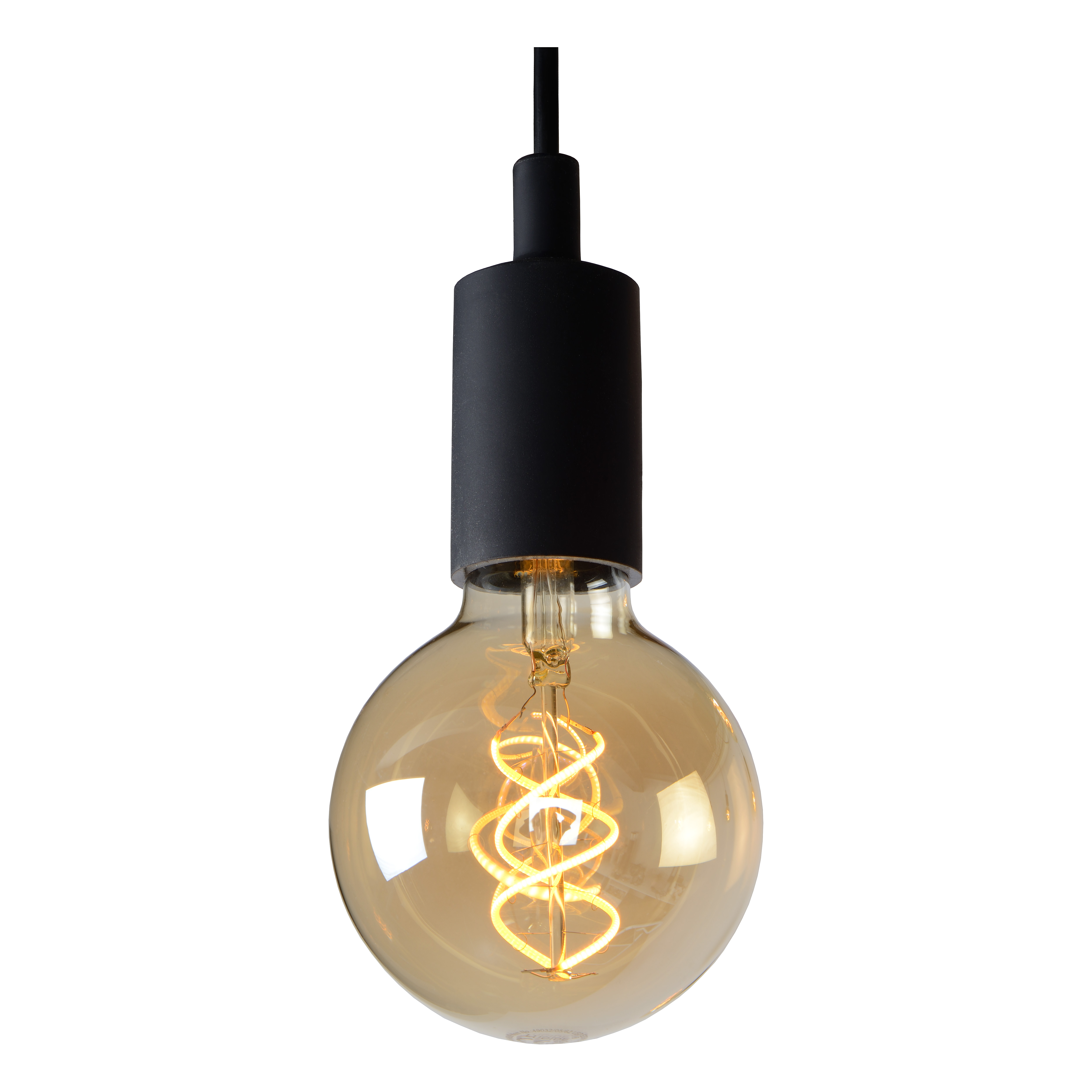 Lucide FIX - Lámpara colgante - 7xE27 - Negro