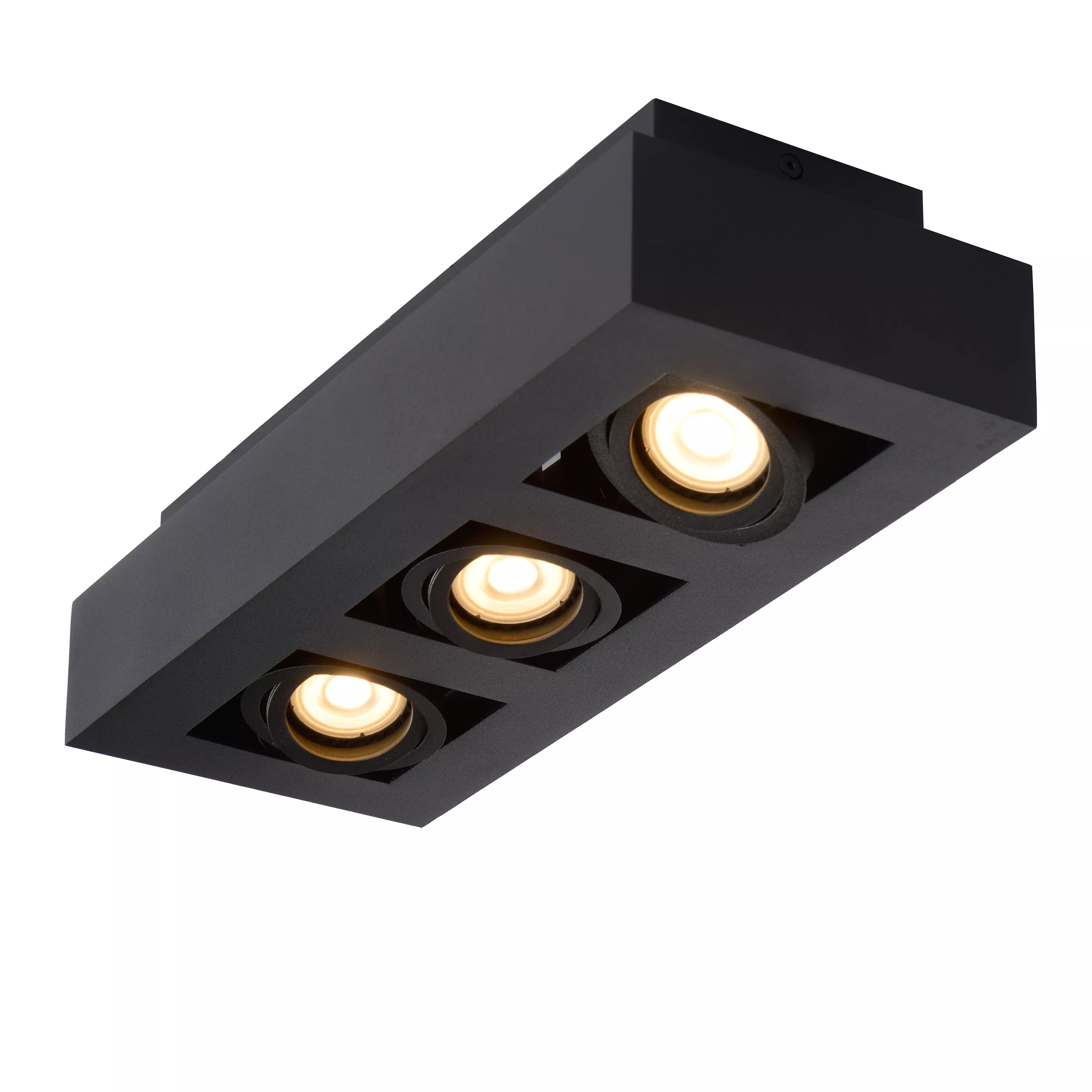 werper beweging steek Lucide XIRAX - Ceiling spotlight - LED Dim to warm - GU10 - 3x5W  2200K/3000K - Black