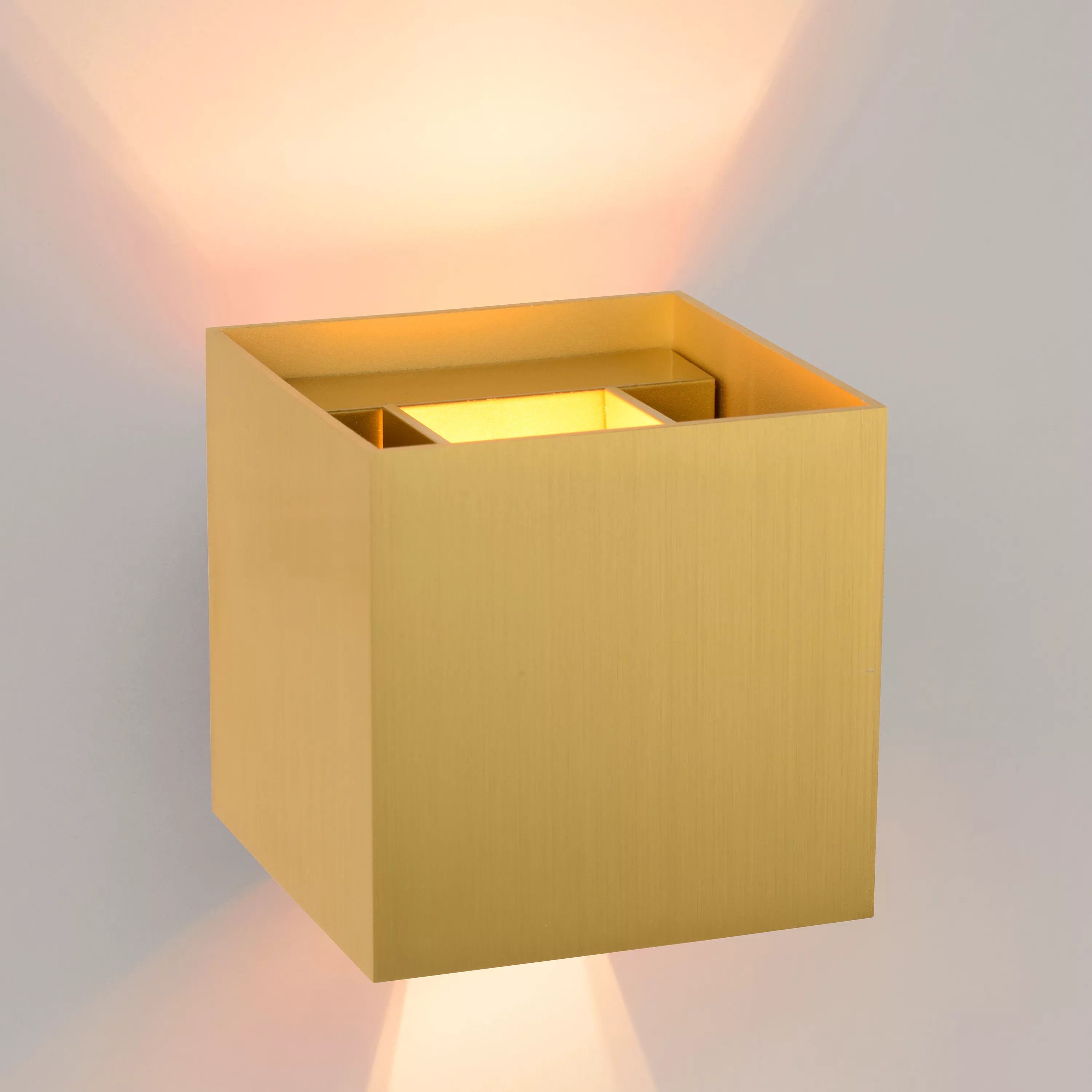 Lucide XIO - Wall light - LED Dim. - G9 - 1x4W 2700K - Adjustable beam  angle - Matt Gold / Brass