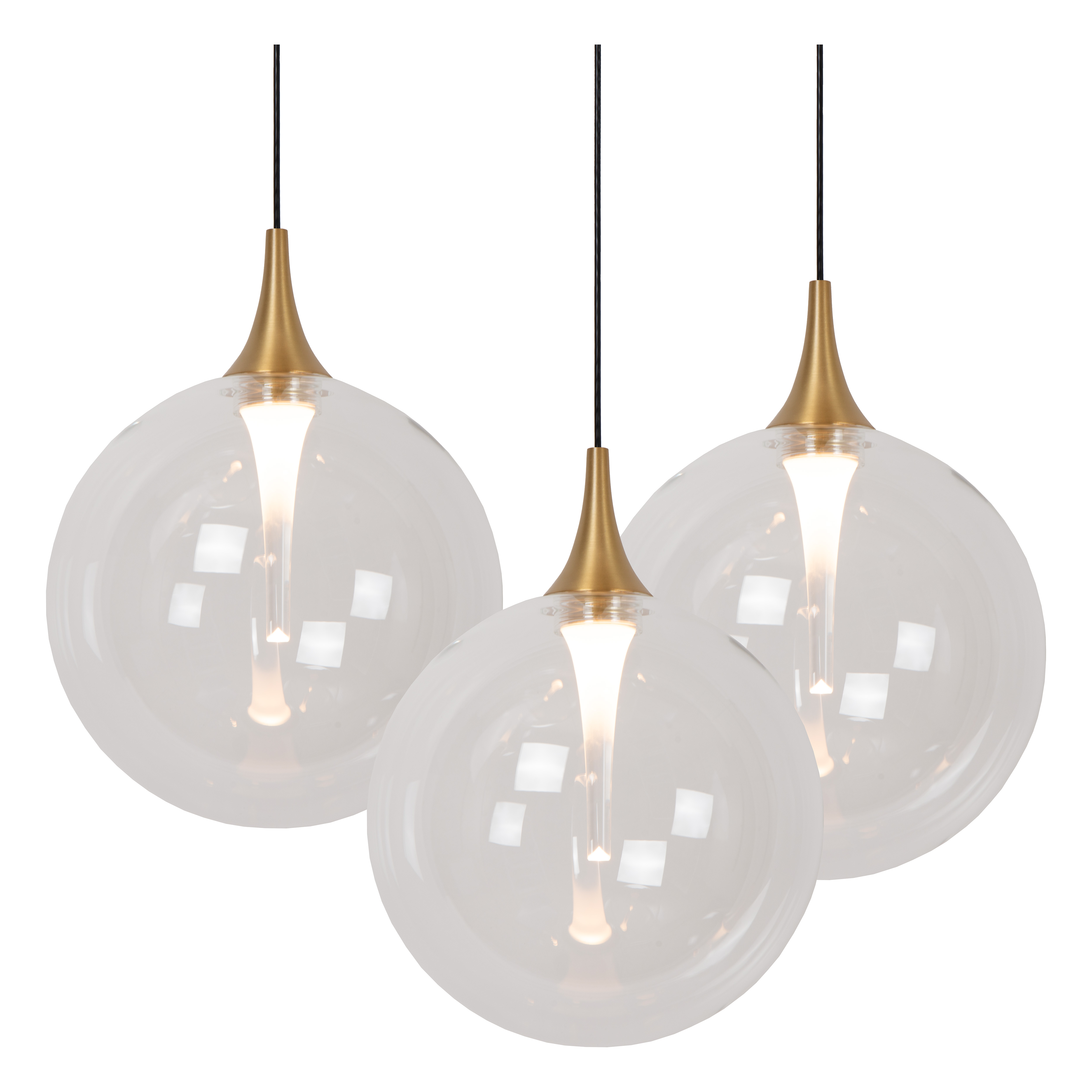 LUCIDE SENTUBAL - Suspension - LED Dim. - 5x5,3W 2700K - Noir