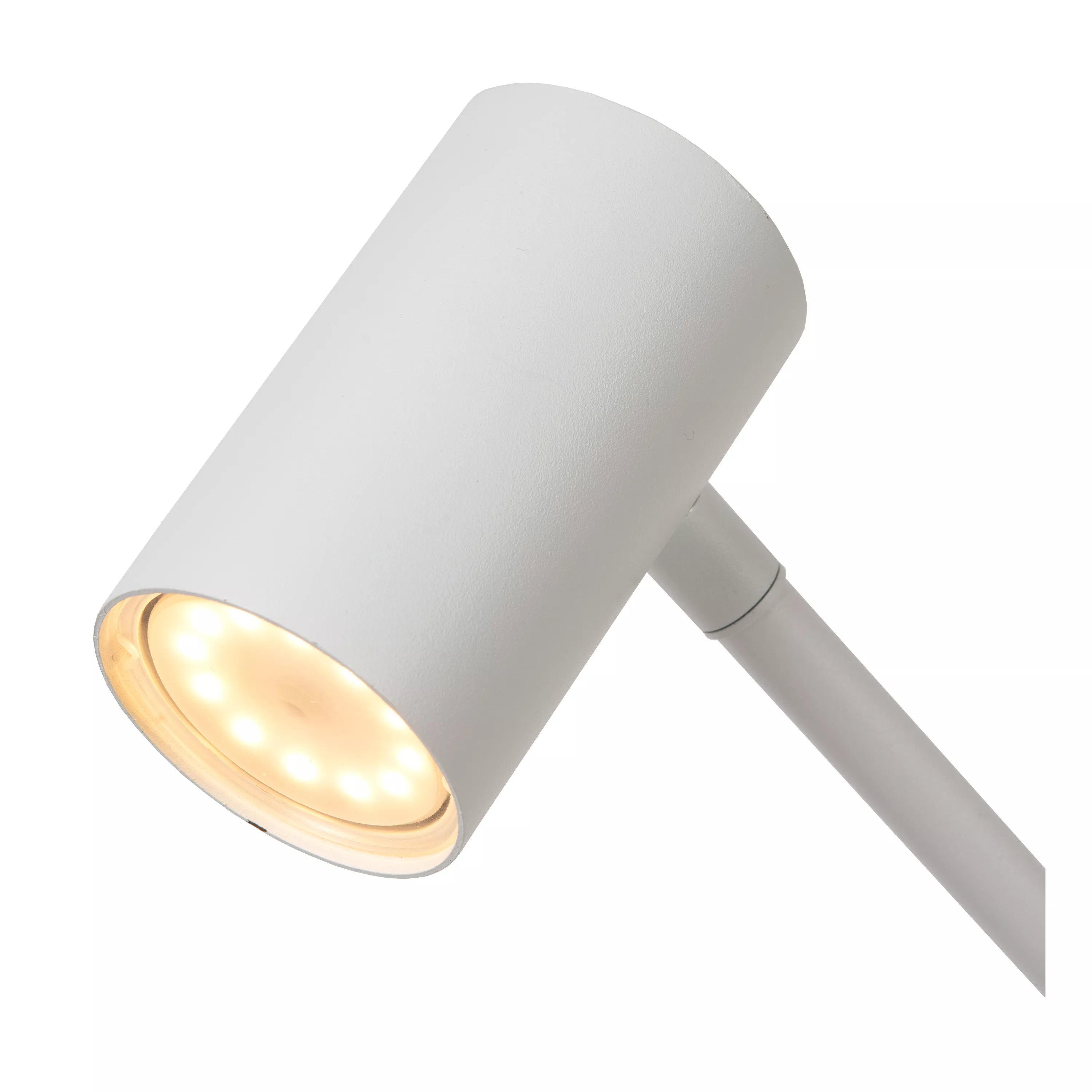 Lucide TIPIK - wiederaufladbare Tischlampe - Akku/Batterie - LED Dim. -  1x3W 2700K - 3 StepDim - Weiß