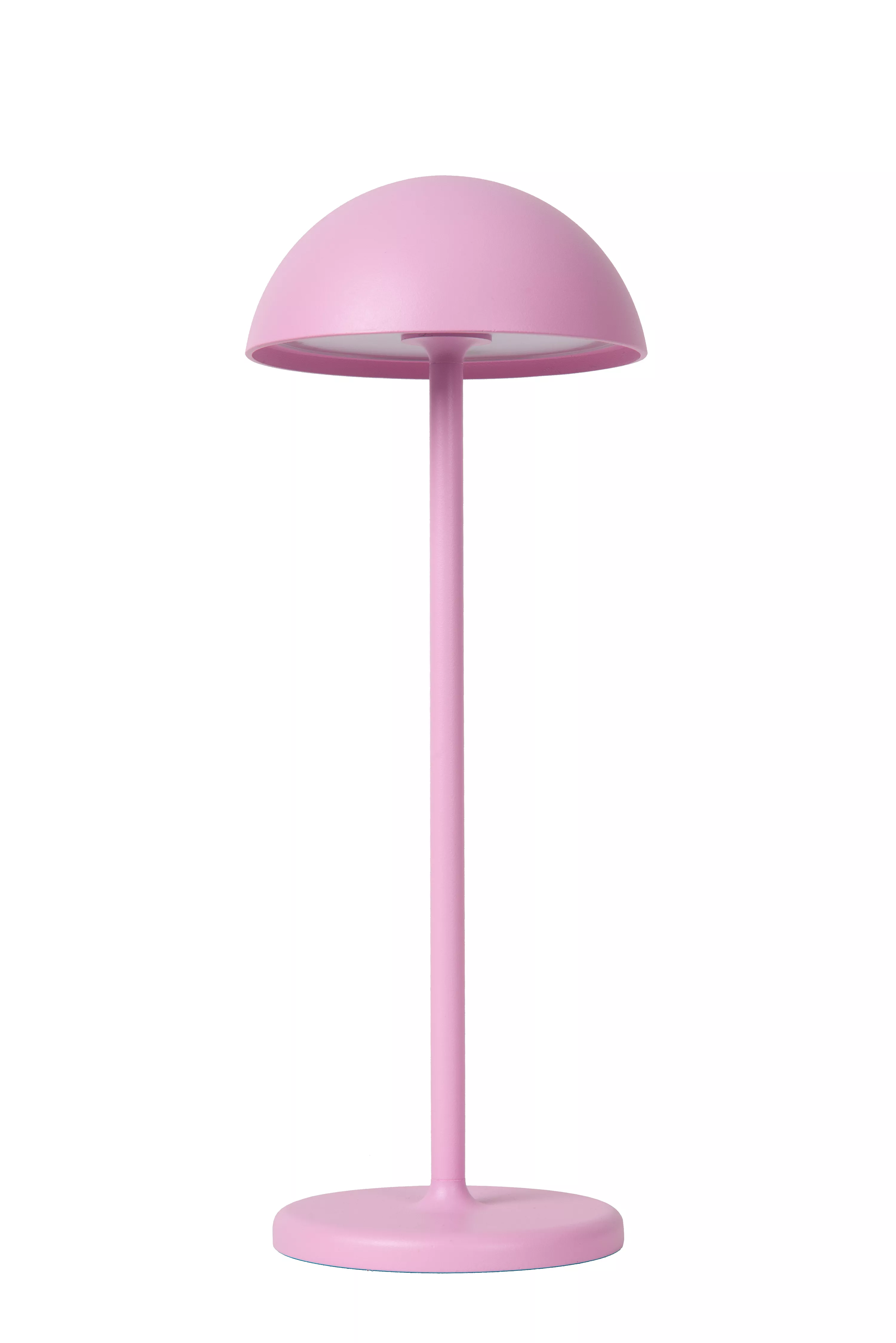 verlichten scherp Vervreemding Lucide JOY - Oplaadbare Tafellamp Buiten - Accu/Batterij - Ø 12 cm - LED  Dimb. - 1x1,5W 3000K - IP54 - Roze