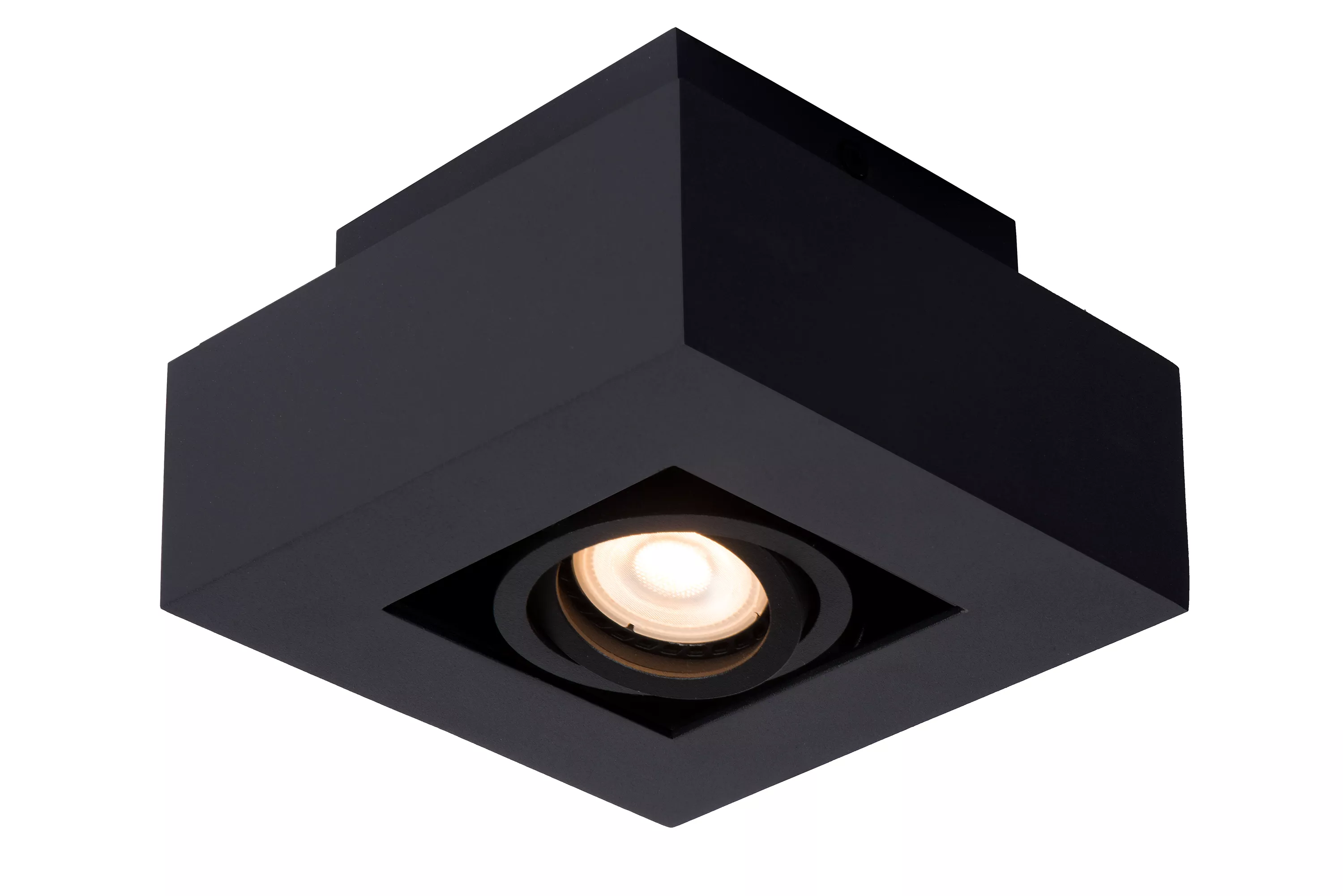 Zwerver Sjah Besnoeiing Lucide XIRAX - Ceiling spotlight - LED Dim to warm - GU10 - 1x5W  2200K/3000K - Black