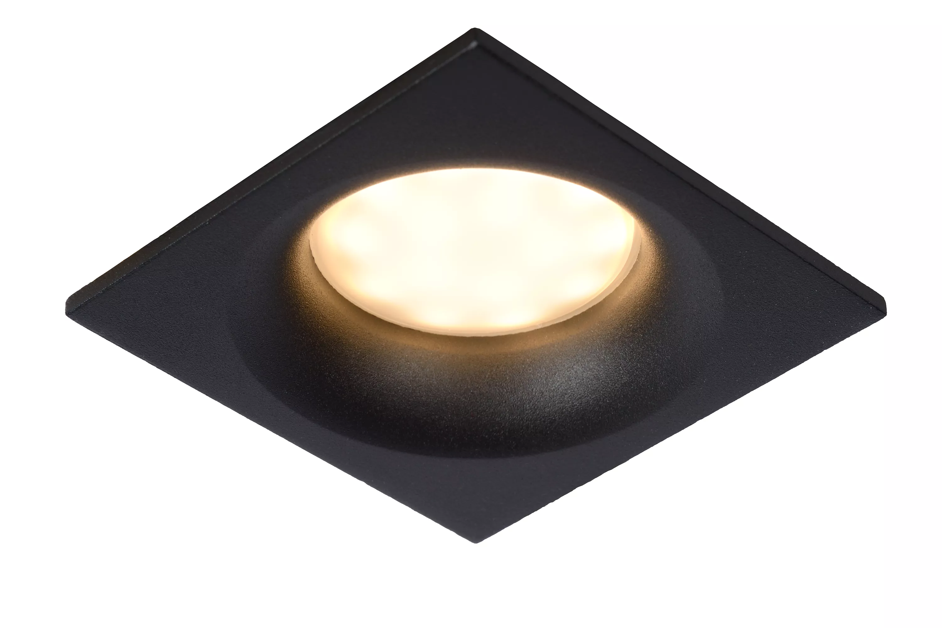 Spot Led Encastrable Salle De Bain Lucide ZIVA - Recessed spotlight Bathroom - 1xGU10 - IP44 - Black