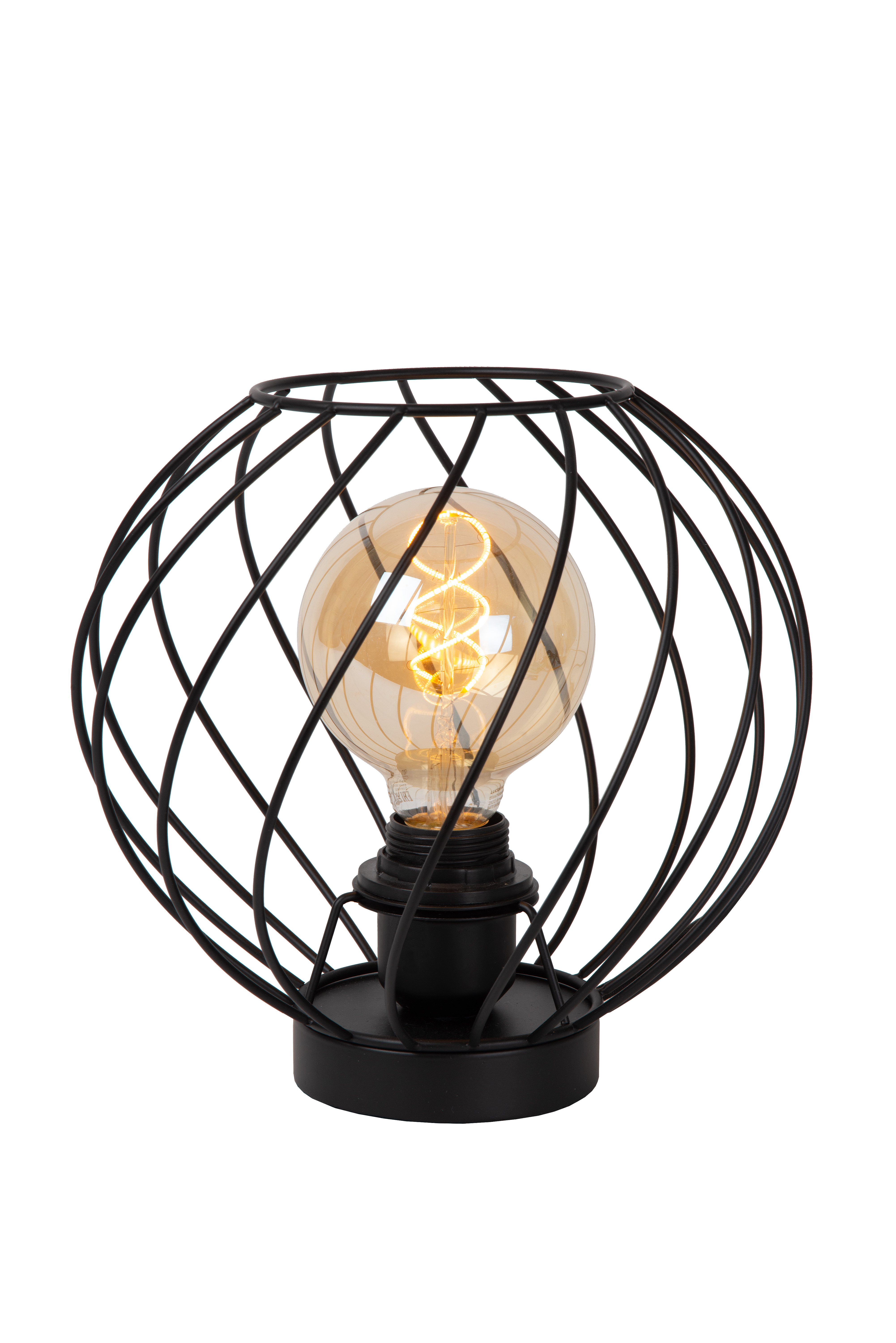 Black wire table sales lamp