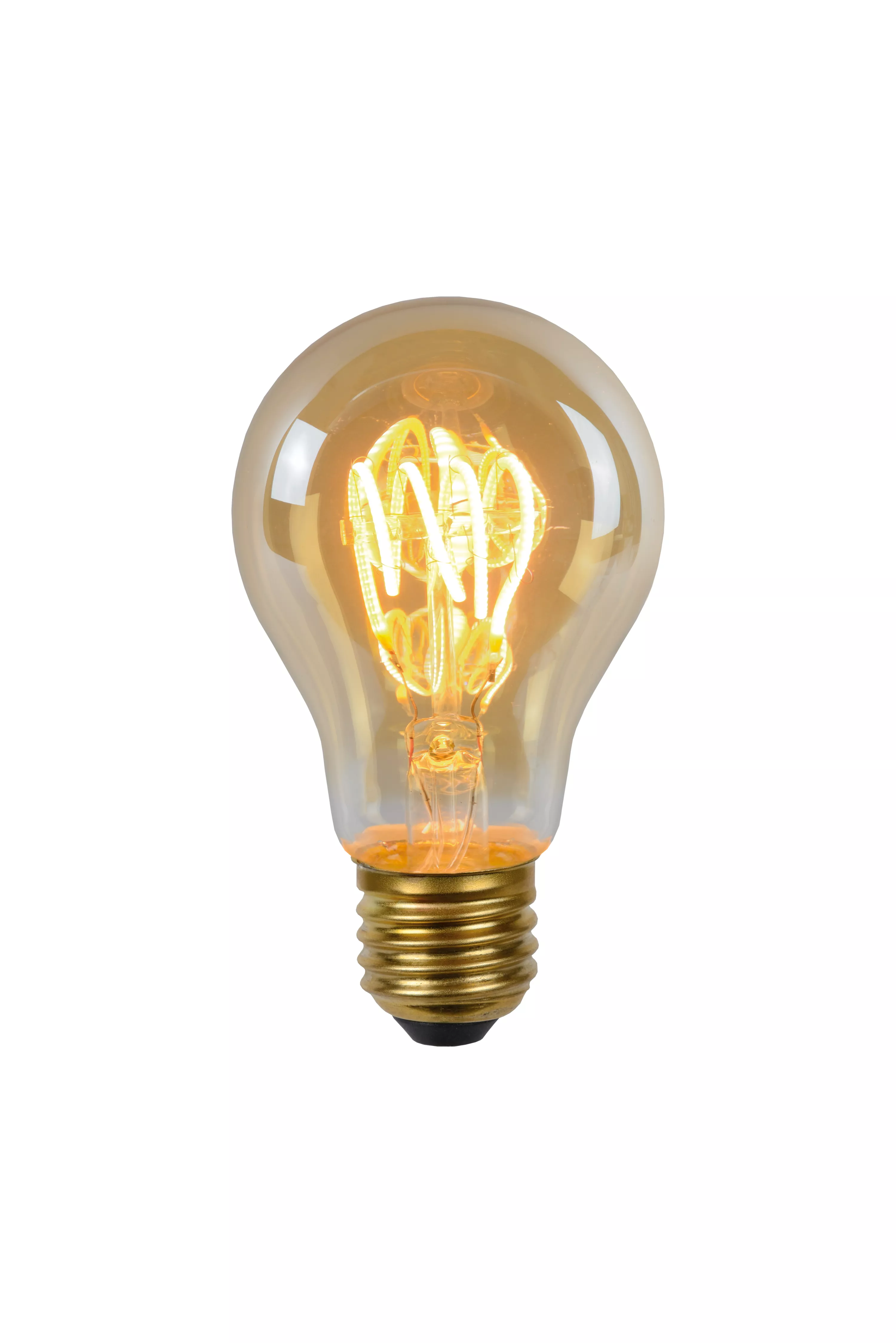 Lucide A60 - Filament - 6 cm LED Dim. - E27 - 1x5W 2200K - Amber
