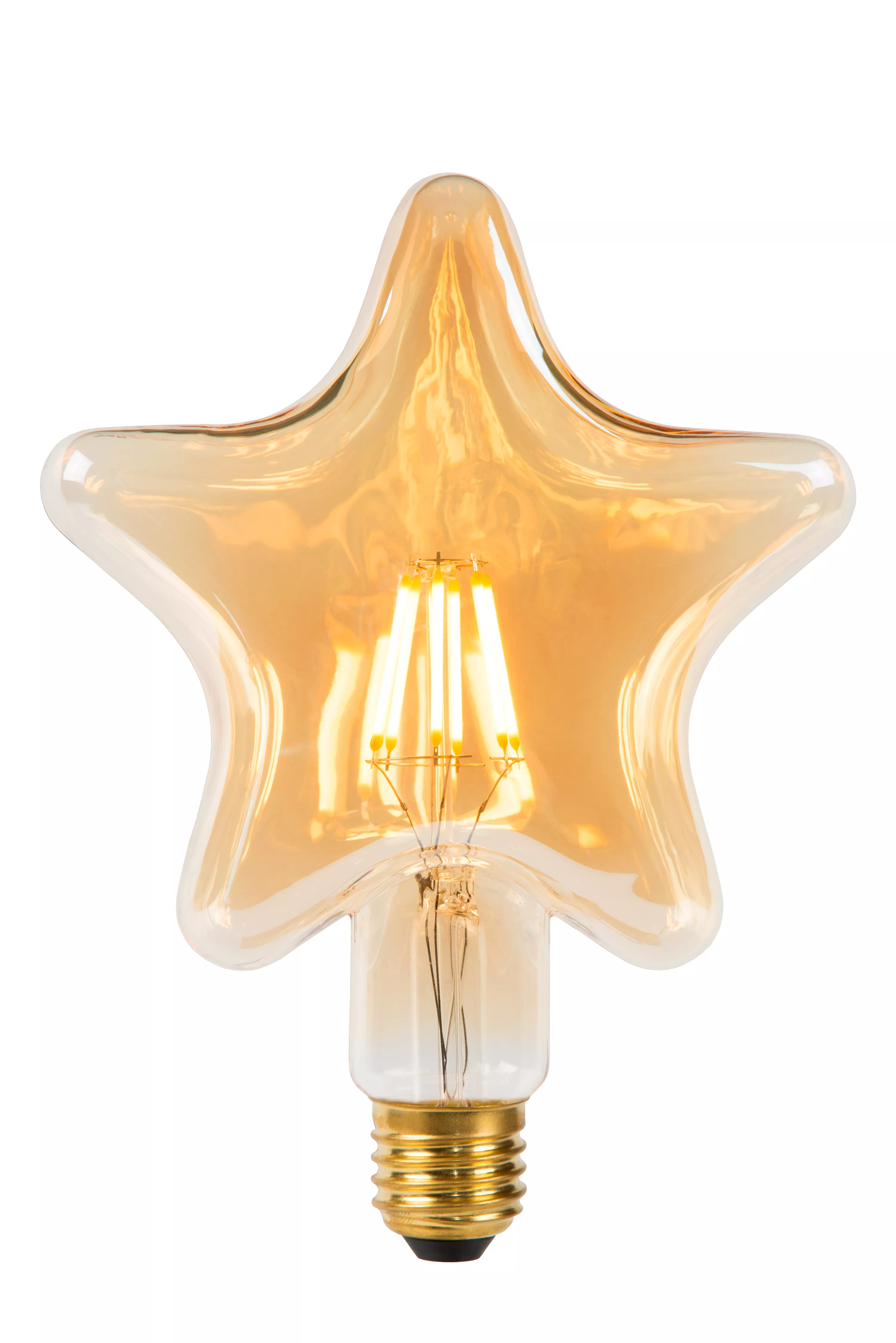 absurd Mistillid rille Lucide STAR - Filament bulb - Ø 6 cm - LED - E27 - 1x7W 2200K - Amber