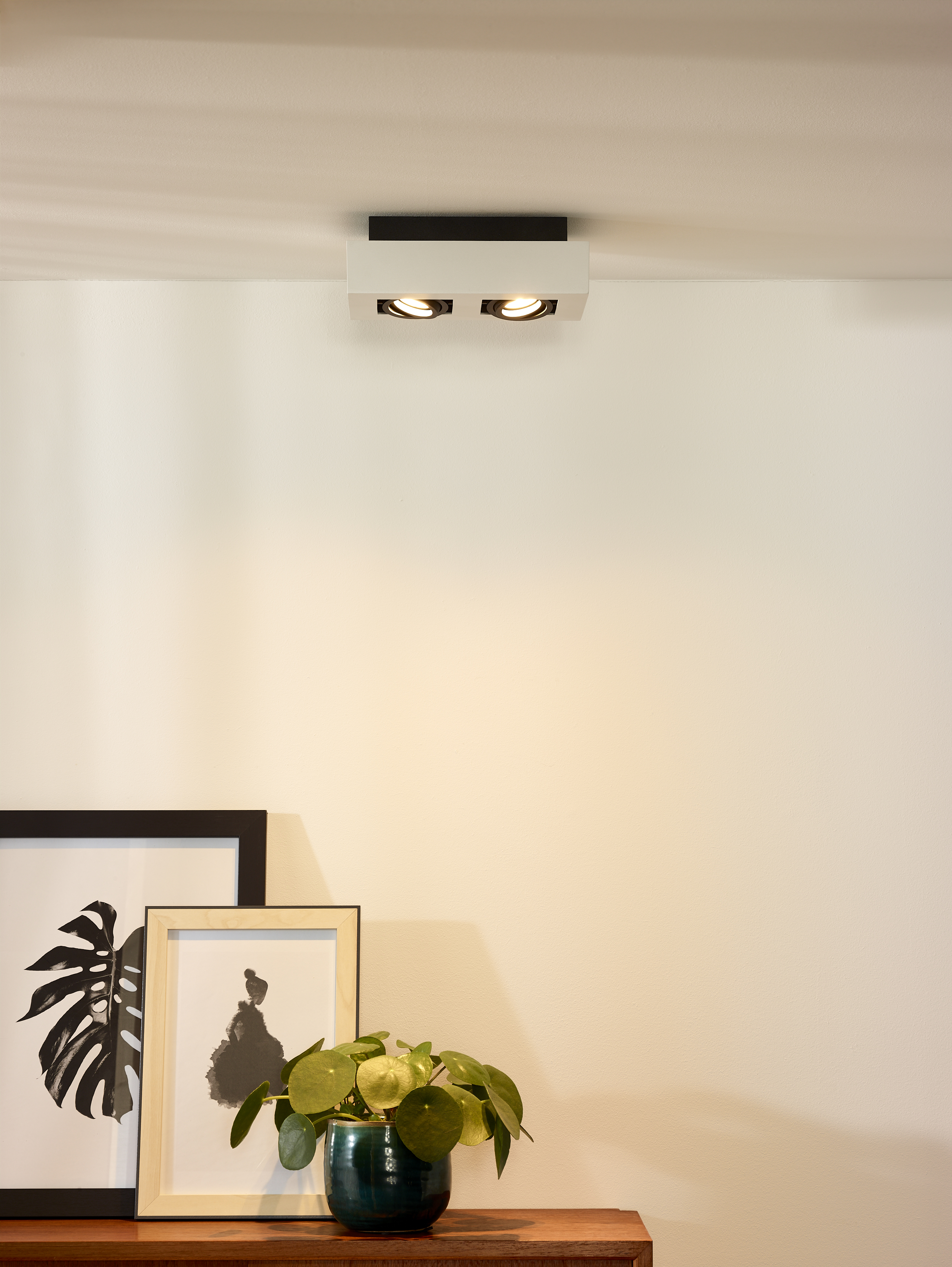 Lucide RILOU Deckenstrahler – 2x5W LED, Dimmbar, 3000K Warmweiß, GU10, Dreh- Und Kippbar, Weiß