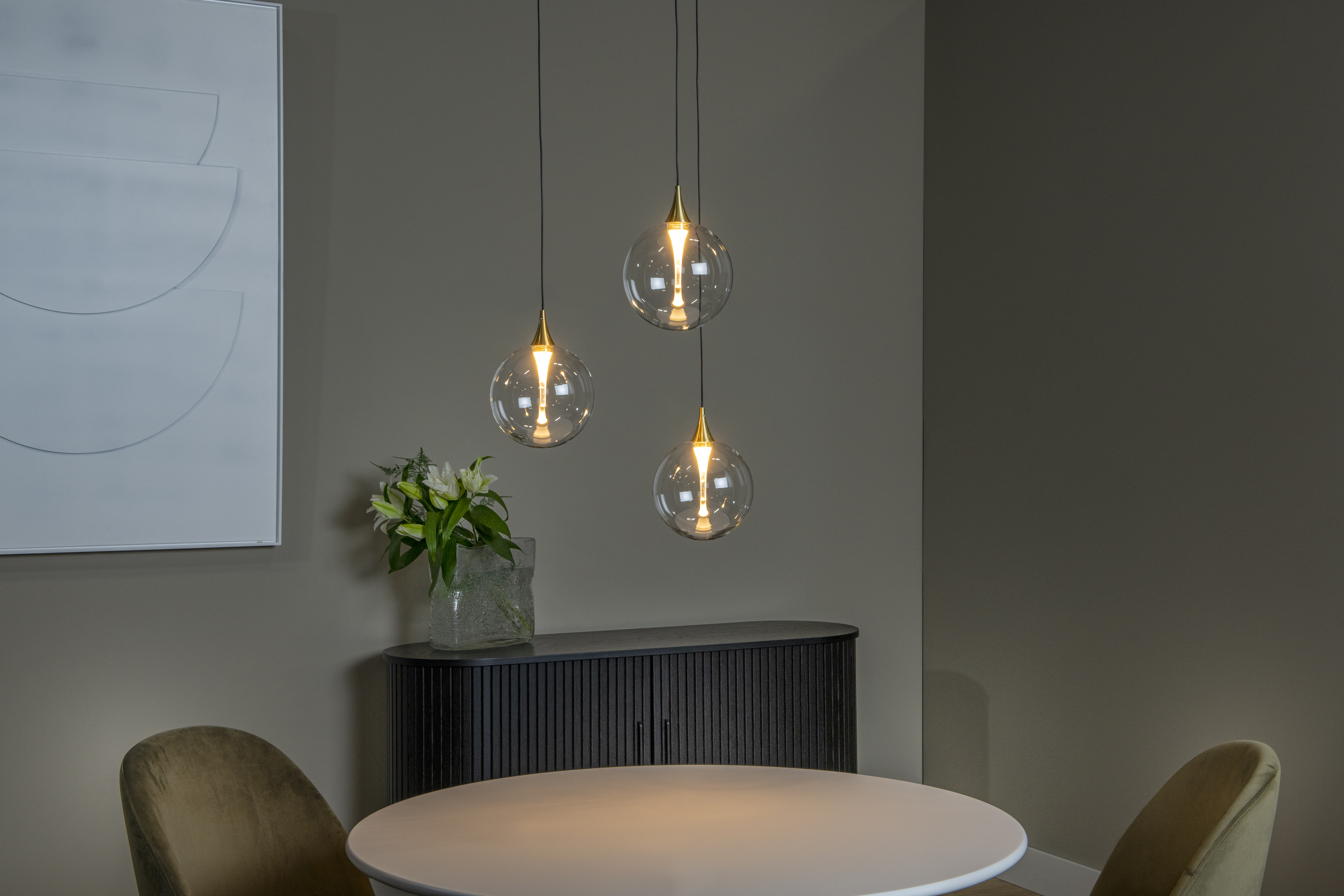 Lucide NUVOLA - Lampe de bureau - 20 cm - LED Dim. - 1x9W 3000K - Chrome Dépoli | Leroy Merlin