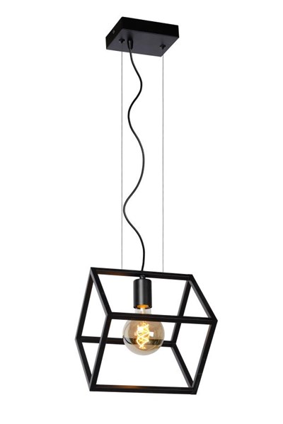 Lucide FABIAN - Pendant light - 1xE27 - Black