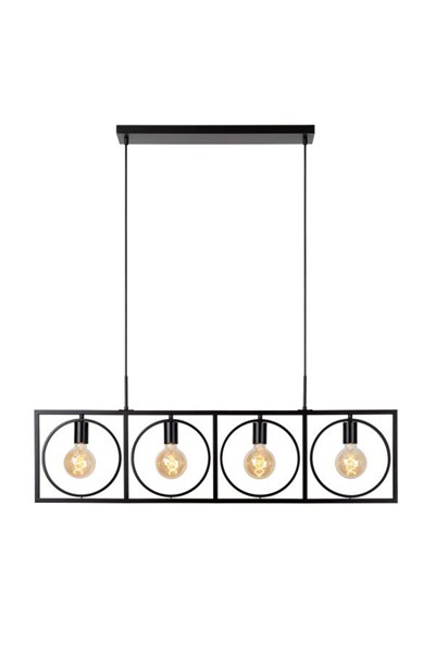 Lucide SUUS - Pendant light - 4xE27 - Black