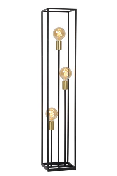 Lucide RUBEN - Floor lamp - 3xE27 - Black