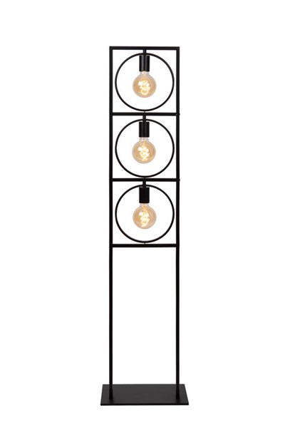 Lucide SUUS - Vloerlamp - 3xE27 - Zwart