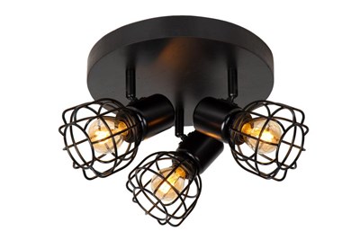 Lucide FILOX - Ceiling spotlight - Ø 25 cm - 3xE14 - Black