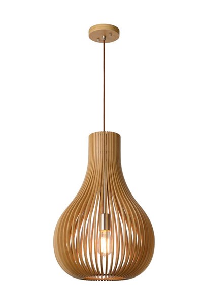 Lucide BODO - Pendant light - Ø 38 cm - 1xE27 - Natural