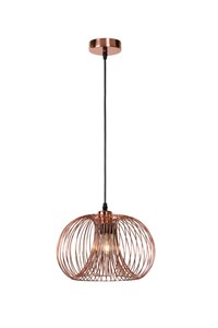 Lucide VINTI - Pendant light - Ø 30 cm - 1xE27 - Copper on 7