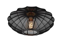 Lucide CORINA - Flush ceiling light - Ø 40 cm - 1xE27 - Black on