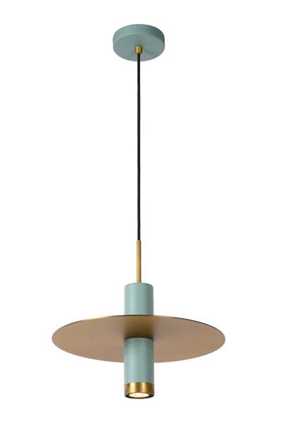 Lucide SELIN - Lámpara colgante - Ø 35 cm - 1xGU10 - Turquesa
