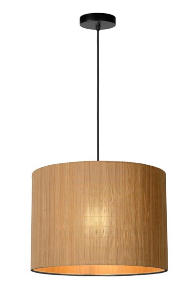 Lucide MAGIUS - Lámpara colgante - Ø 42 cm - 1xE27 - Madera clara