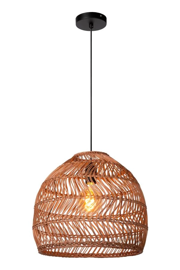 Lucide MOLOKO - Pendant light - Ø 40 cm - 1xE27 - Ocher Yellow - on 4