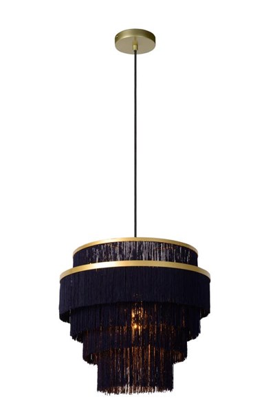 Lucide EXTRAVAGANZA FRILLS - Pendant light - Ø 42 cm - 1xE27 - Matt Gold / Brass