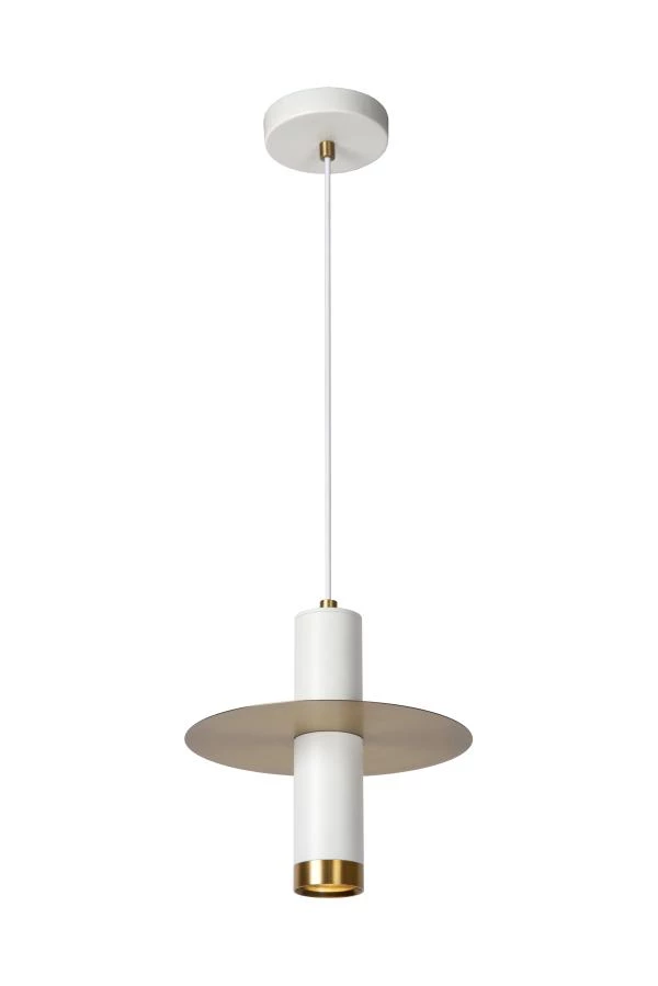 Lucide SELIN - Pendant light Bathroom - Ø 6 cm - 1xGU10 - IP44 - White - on 1