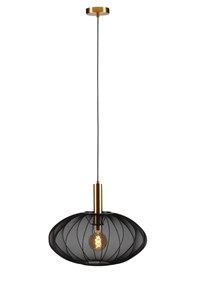 Lucide CORINA - Hanglamp - Ø 50 cm - 1xE27 - Zwart aan