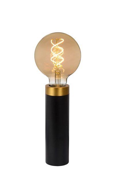 Lucide SELIN - Tafellamp - Ø 6 cm - 1xE27 - Zwart