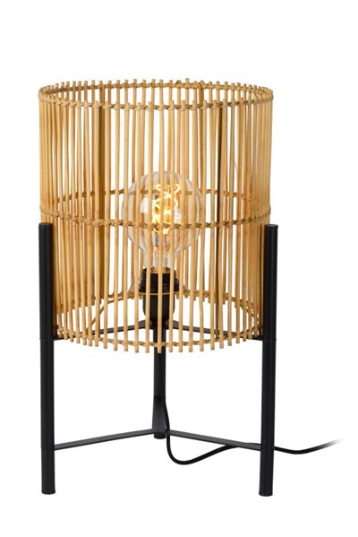 Lucide JANTINE - Table lamp - Ø 30 cm - 1xE27 - Light wood