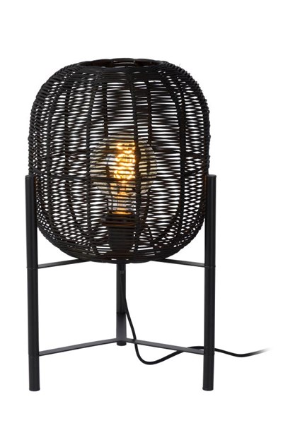 Lucide HERMINE - Table lamp - Ø 30 cm - 1xE27 - Black