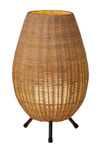 Lucide COLIN - Table lamp - Ø 22 cm - 1xG9 - Light wood on 2