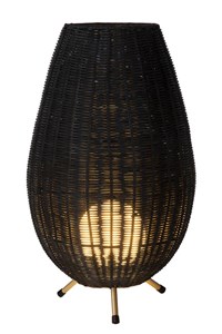 Lucide COLIN - Tischlampe - Ø 30 cm - 1xG9 - Schwarz AAN