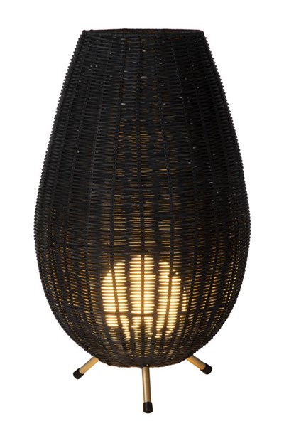 Lucide COLIN - Tischlampe - Ø 30 cm - 1xG9 - Schwarz