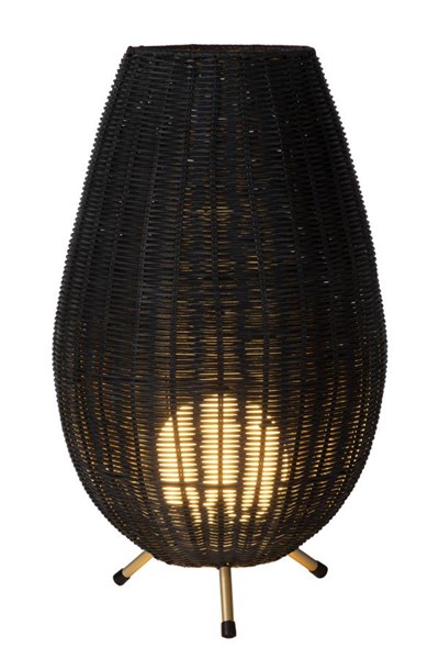 Lucide COLIN - Lampe de table - Ø 30 cm - 1xG9 - Noir