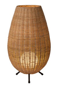 Lucide COLIN - Table lamp - Ø 30 cm - 1xG9 - Light wood on 2