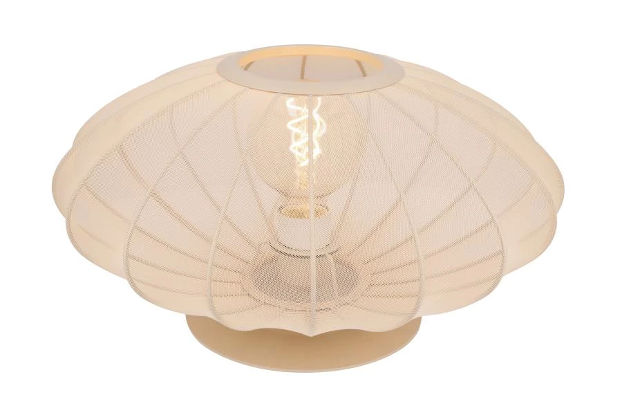 Lucide CORINA - Lampe de table Intérieur/Extérieur - Ø 40 cm - 1xE27 - Crème - AAN 8