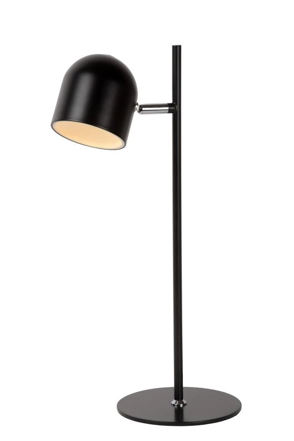 Lucide SKANSKA - Bureaulamp - Ø 16 cm - LED Dimb. - 1x7W 3000K - Zwart - aan