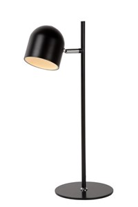 Lucide SKANSKA - Bureaulamp - LED Dimb. - 1x5W 3000K - Zwart aan