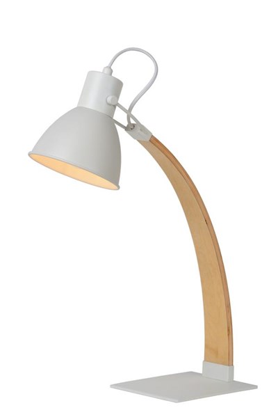 Lucide CURF - Schreibtischlampe - 1xE27 - Weiß