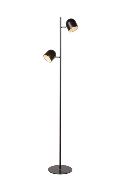 Lucide SKANSKA - Lámpara de suelo - LED Regul. - 2x5W 3000K - Negro