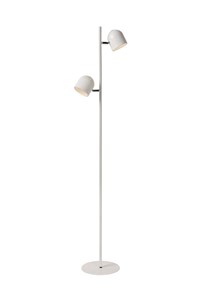 Lucide SKANSKA - Lampadaire - LED Dim. - 2x5W 3000K - Blanc AAN 1