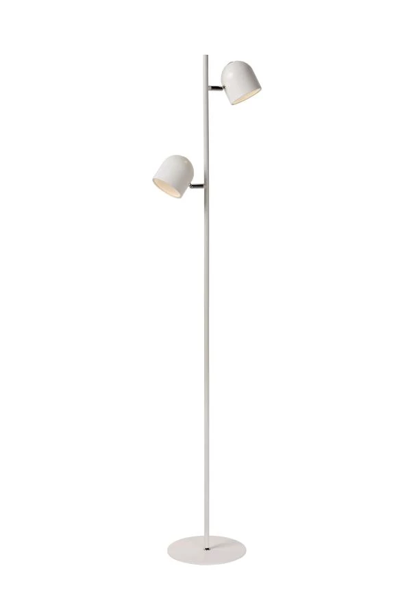 Lucide SKANSKA - Stehlampe - LED Dim. - 2x5W 3000K - Weiß - EINgeschaltet 1