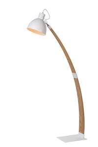 Lucide CURF - Floor reading lamp - 1xE27 - White on 1