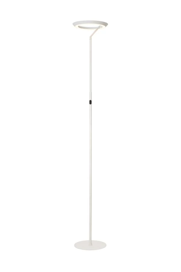 Lucide CELESTE - Floor lamp - Ø 28 cm - LED Dim. - 1x21W 2700K - White - on 1