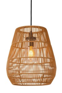 Lucide NERIDA - Hanglamp Binnen/Buiten - Ø 35 cm - 1xE27 - IP44 - Naturel aan 2