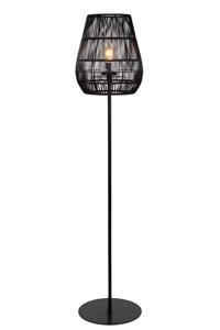 Lucide NERIDA - Floor lamp Indoor/Outdoor - Ø 35 cm - 1xE27 - IP44 - Black on