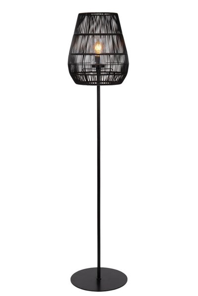 Lucide NERIDA - Lampadaire Intérieur/Extérieur - Ø 35 cm - 1xE27 - IP44 - Noir