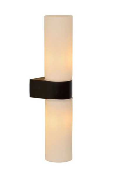 Lucide JESSE - Wall light Bathroom - 2xG9 - IP44 - Black