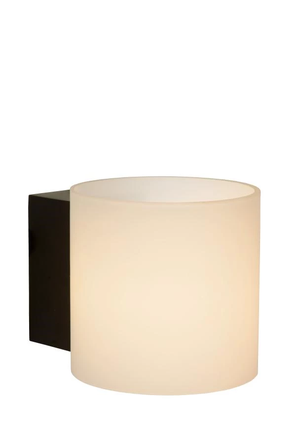 Lucide JELTE - Wandlamp Badkamer - 1xG9 - IP44 - Zwart - aan