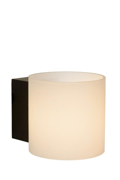 Lucide JELTE - Lámpara de pared Baño - Ø 12 cm - 1xG9 - IP44 - Negro